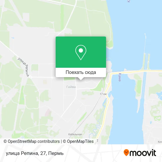 Карта улица Репина, 27