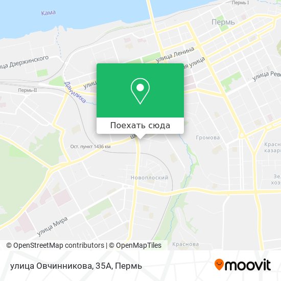 Карта улица Овчинникова, 35А