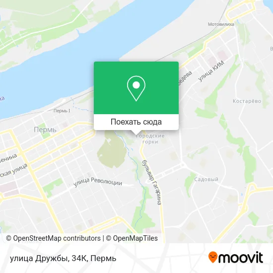 Карта улица Дружбы, 34К