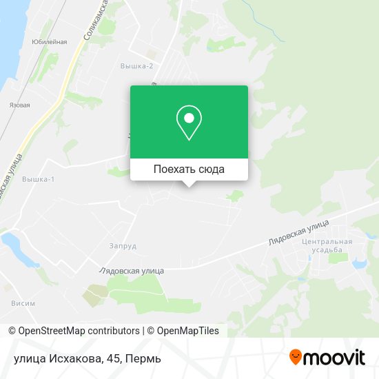 Карта улица Исхакова, 45