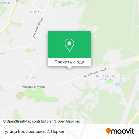 Карта улица Ерофеевских, 2