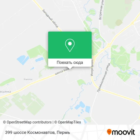 Карта 399 шоссе Космонавтов
