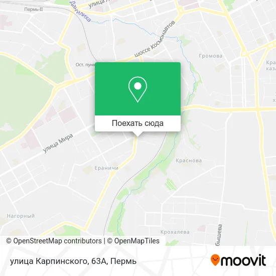Карта улица Карпинского, 63А