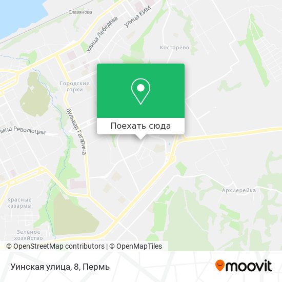 Карта Уинская улица, 8