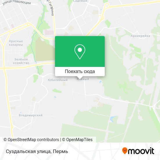 Карта Суздальская улица