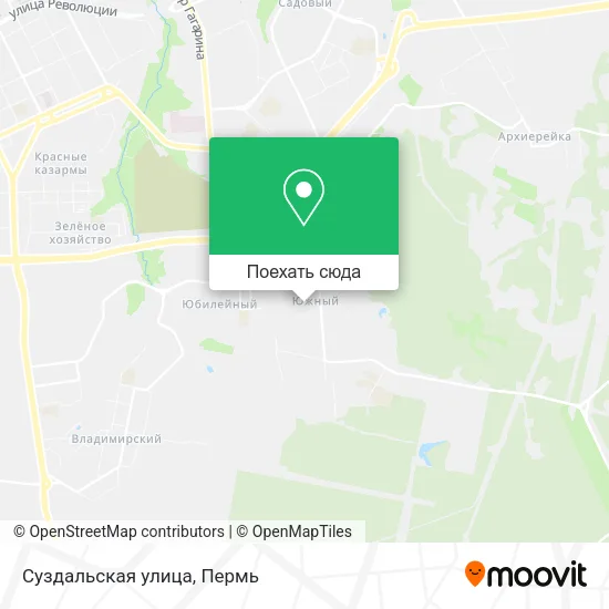 Карта Суздальская улица