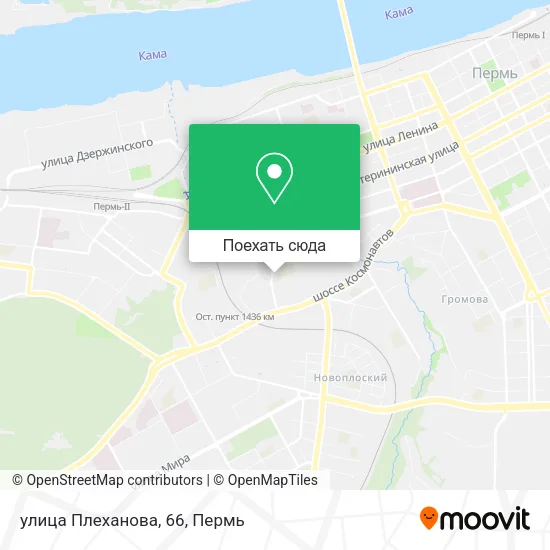 Карта улица Плеханова, 66
