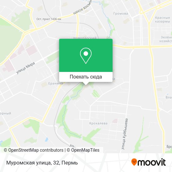 Карта Муромская улица, 32