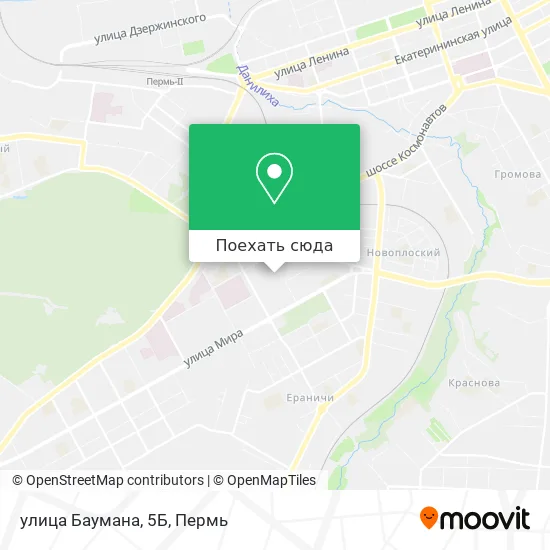 Карта улица Баумана, 5Б