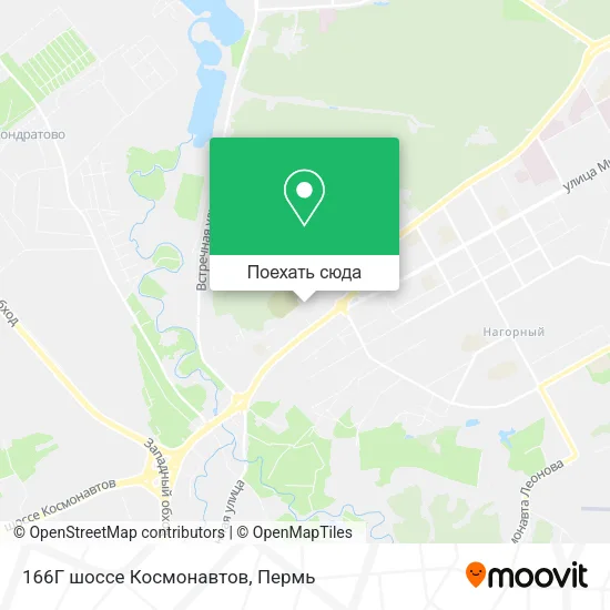 Карта 166Г шоссе Космонавтов