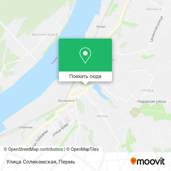 Карта Улица Соликамская