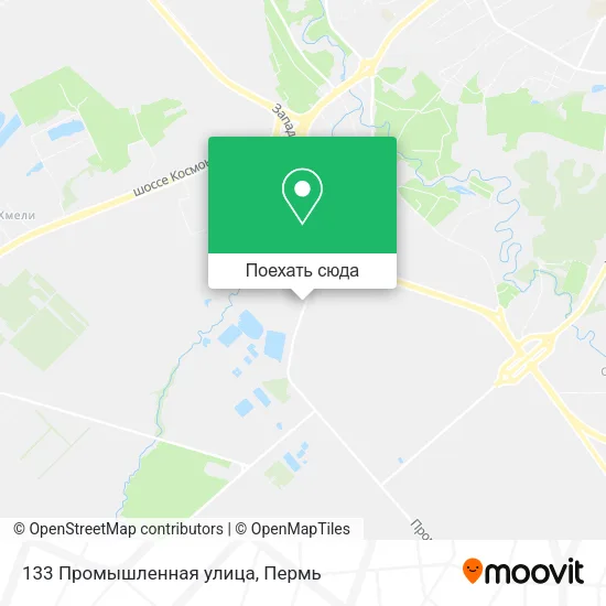 Карта 133 Промышленная улица