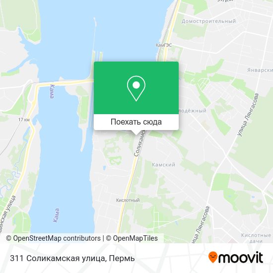 Карта 311 Соликамская улица