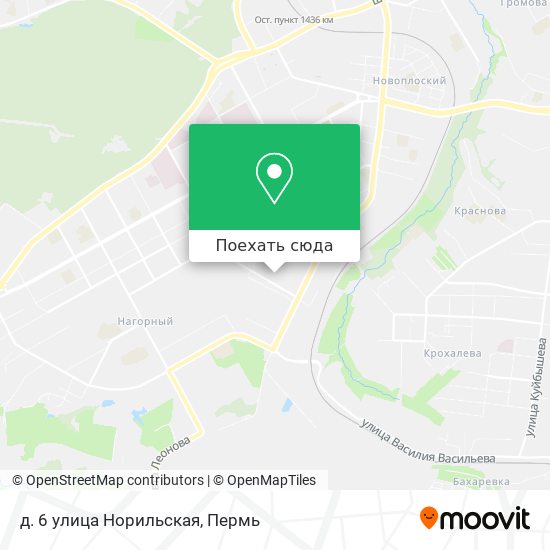 Карта д. 6 улица Норильская