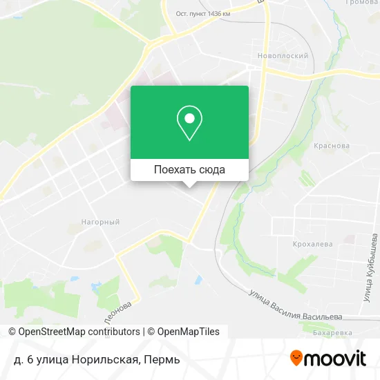 Карта д. 6 улица Норильская