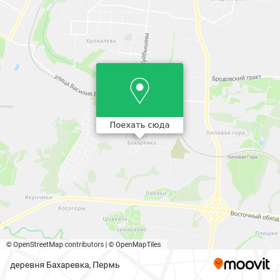 Карта деревня Бахаревка