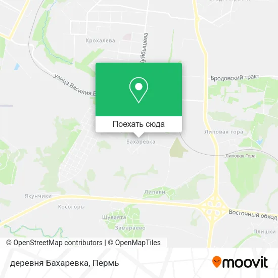 Карта деревня Бахаревка