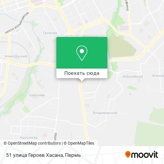 Карта 51 улица Героев Хасана