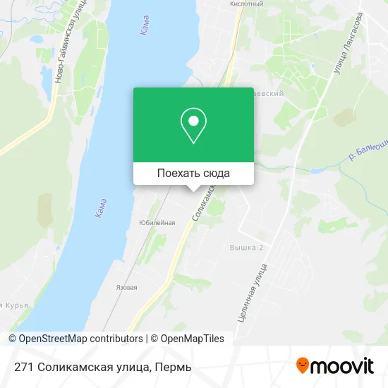 Карта 271 Соликамская улица