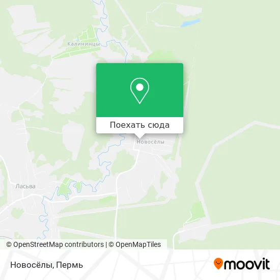Карта Новосёлы