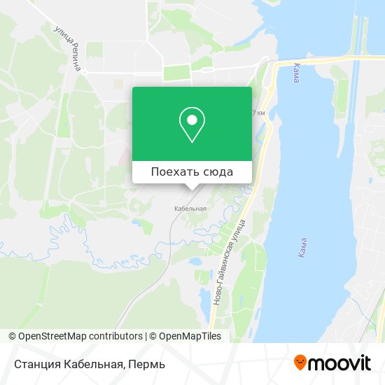 Карта Станция Кабельная