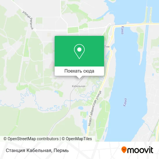 Карта Станция Кабельная