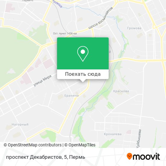 Карта проспект Декабристов, 5