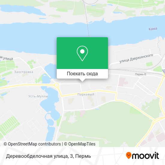 Карта Деревообделочная улица, 3