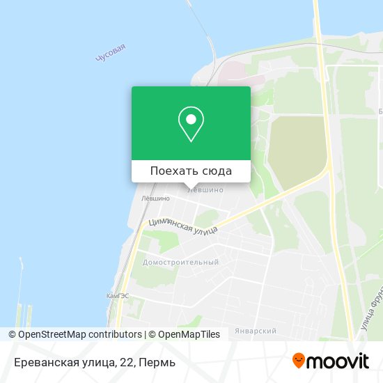 Карта Ереванская улица, 22