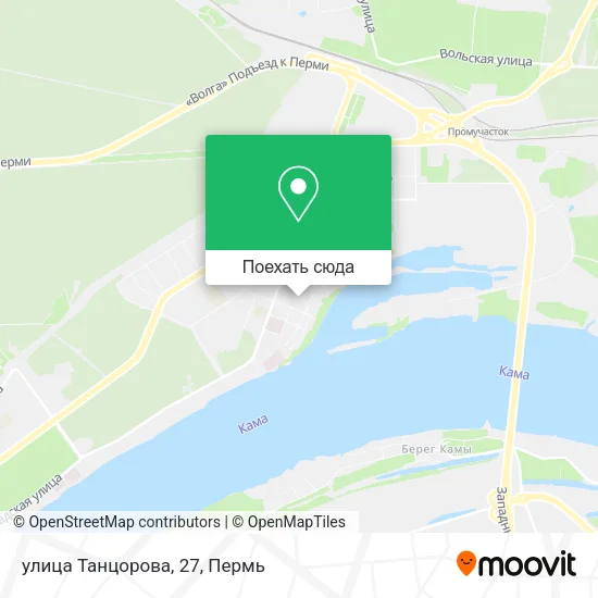 Карта улица Танцорова, 27