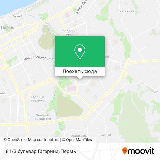 Карта 81/3 бульвар Гагарина
