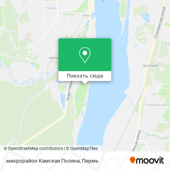 Карта микрорайон Камская Поляна