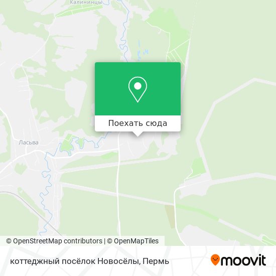 Карта коттеджный посёлок Новосёлы