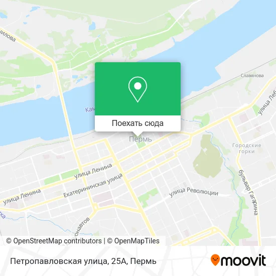 Карта Петропавловская улица, 25А