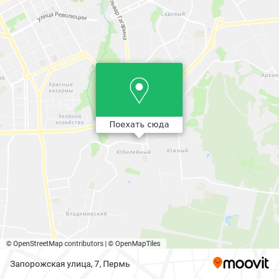 Карта Запорожская улица, 7