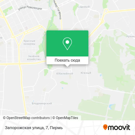 Карта Запорожская улица, 7