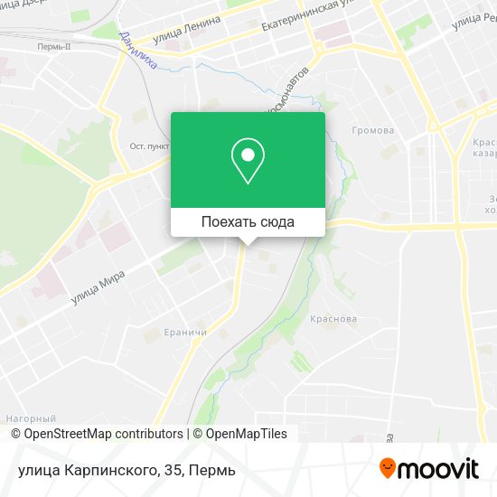 Карта улица Карпинского, 35