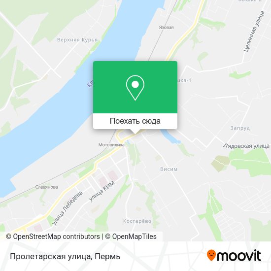 Карта Пролетарская улица