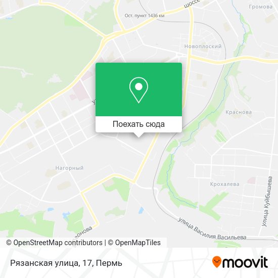 Карта Рязанская улица, 17