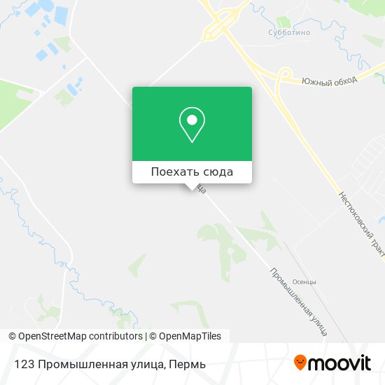 Карта 123 Промышленная улица