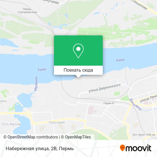 Карта Набережная улица, 2В