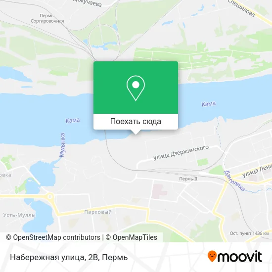 Карта Набережная улица, 2В