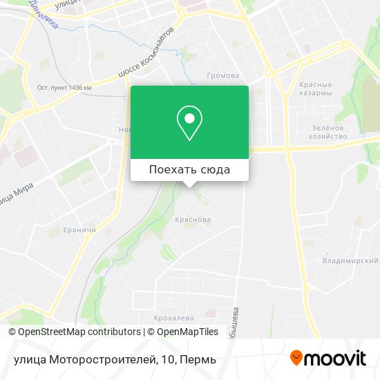Карта улица Моторостроителей, 10