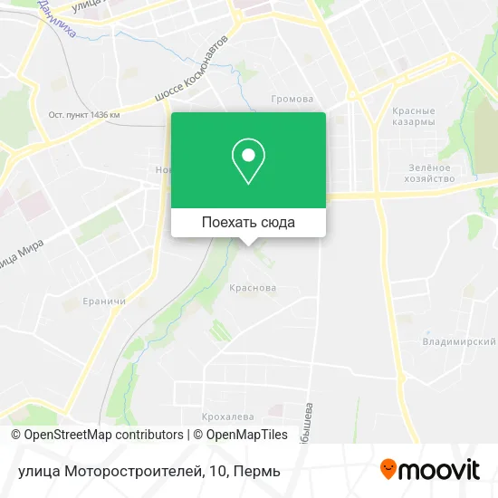 Карта улица Моторостроителей, 10