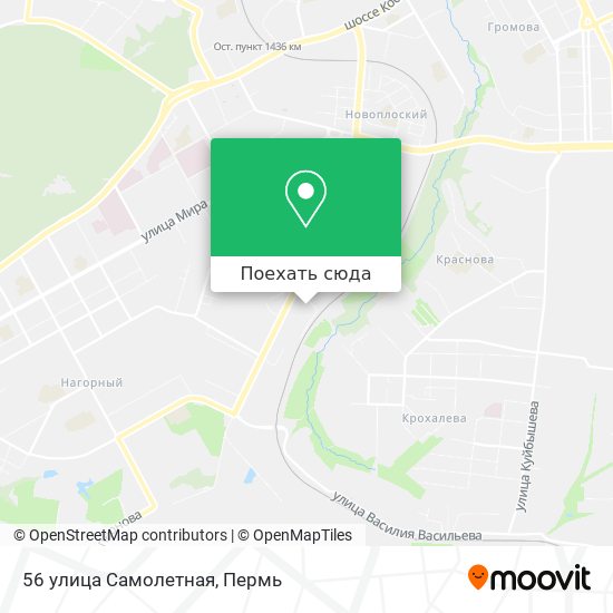 Карта 56 улица Самолетная