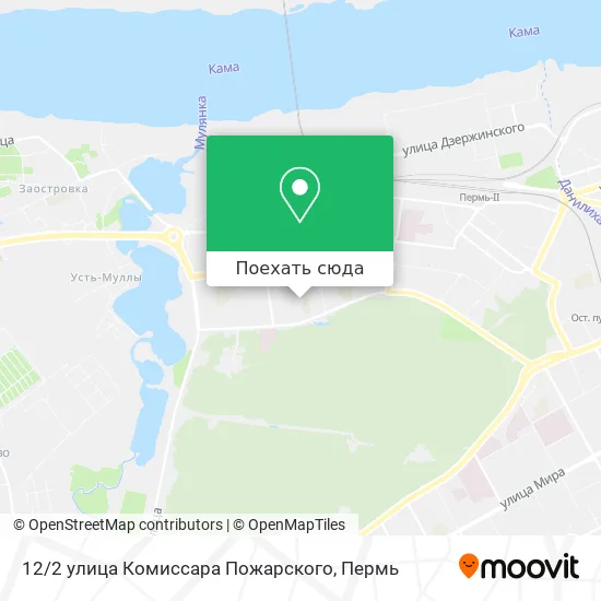 Карта 12 / 2 улица Комиссара Пожарского