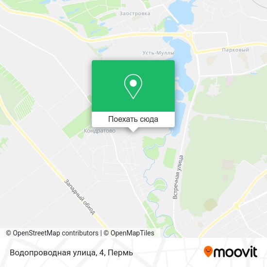 Карта Водопроводная улица, 4