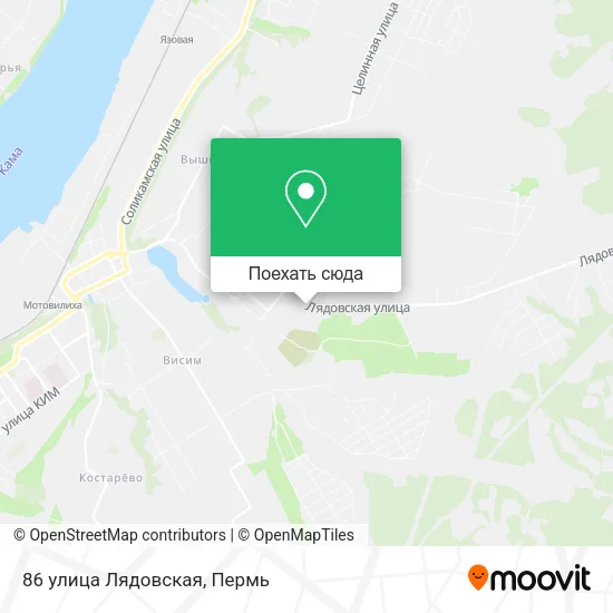 Карта 86 улица Лядовская