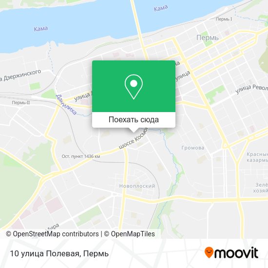 Карта 10 улица Полевая