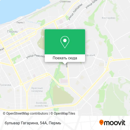 Карта бульвар Гагарина, 54А